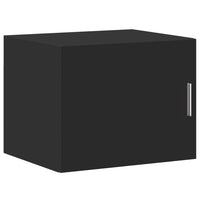 Thumbnail for Hochschrank Schmal Schwarz 50x42,5x225 cm Holzwerkstoff