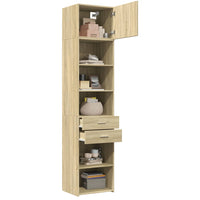 Thumbnail for Hochschrank Schmal Sonoma-Eiche 50x42,5x225 cm Holzwerkstoff