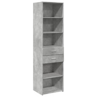 Thumbnail for Hochschrank Schmal Betongrau 50x42,5x225 cm Holzwerkstoff