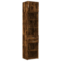 Thumbnail for Hochschrank Schmal Räuchereiche 50x42,5x225 cm Holzwerkstoff