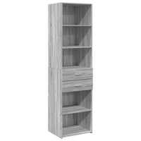 Thumbnail for Hochschrank Schmal Grau Sonoma 50x42,5x225 cm Holzwerkstoff