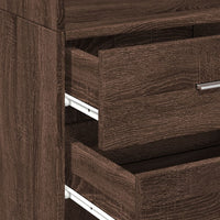 Thumbnail for Hochschrank Schmal Eichen-Optik 50x42,5x225 cm Holzwerkstoff