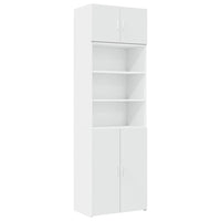 Thumbnail for Hochschrank Weiß 70x42,5x225 cm Holzwerkstoff