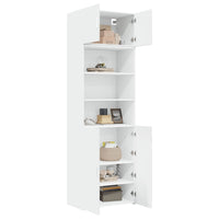 Thumbnail for Hochschrank Weiß 70x42,5x225 cm Holzwerkstoff