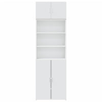 Thumbnail for Hochschrank Weiß 70x42,5x225 cm Holzwerkstoff