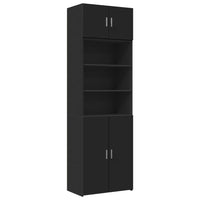 Thumbnail for Hochschrank Schwarz 70x42,5x225 cm Holzwerkstoff