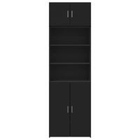 Thumbnail for Hochschrank Schwarz 70x42,5x225 cm Holzwerkstoff