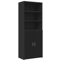 Thumbnail for Hochschrank Schwarz 70x42,5x225 cm Holzwerkstoff