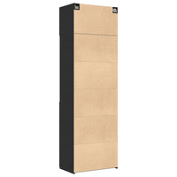 Thumbnail for Hochschrank Schwarz 70x42,5x225 cm Holzwerkstoff