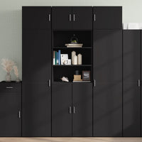 Thumbnail for Hochschrank Schwarz 70x42,5x225 cm Holzwerkstoff