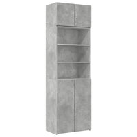 Thumbnail for Hochschrank Betongrau 70x42,5x225 cm Holzwerkstoff