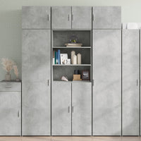 Thumbnail for Hochschrank Betongrau 70x42,5x225 cm Holzwerkstoff