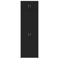 Thumbnail for Hochschrank Schwarz 70x42,5x225 cm Holzwerkstoff