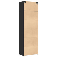 Thumbnail for Hochschrank Schwarz 70x42,5x225 cm Holzwerkstoff