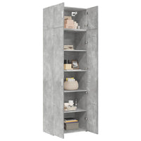 Thumbnail for Hochschrank Betongrau 70x42,5x225 cm Holzwerkstoff