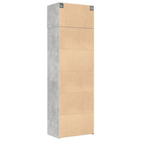 Thumbnail for Hochschrank Betongrau 70x42,5x225 cm Holzwerkstoff
