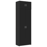 Thumbnail for Hochschrank Schwarz 70x42,5x225 cm Holzwerkstoff