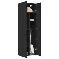Thumbnail for Hochschrank Schwarz 70x42,5x225 cm Holzwerkstoff