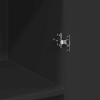 Thumbnail for Hochschrank Schwarz 70x42,5x225 cm Holzwerkstoff