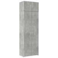 Thumbnail for Hochschrank Betongrau 70x42,5x225 cm Holzwerkstoff