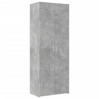 Thumbnail for Hochschrank Betongrau 70x42,5x225 cm Holzwerkstoff