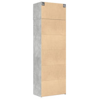 Thumbnail for Hochschrank Betongrau 70x42,5x225 cm Holzwerkstoff