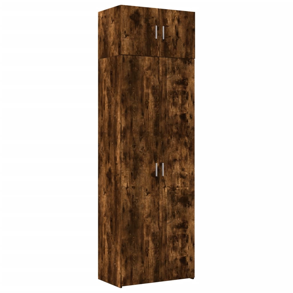 Hochschrank Räuchereiche 70x42,5x225 cm Holzwerkstoff