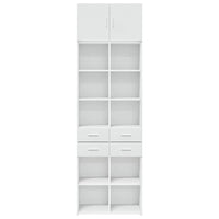 Thumbnail for Hochschrank Weiß 70x42,5x225 cm Holzwerkstoff
