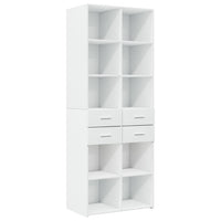 Thumbnail for Hochschrank Weiß 70x42,5x225 cm Holzwerkstoff