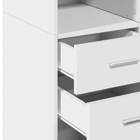 Thumbnail for Hochschrank Weiß 70x42,5x225 cm Holzwerkstoff