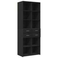 Thumbnail for Hochschrank Schwarz 70x42,5x225 cm Holzwerkstoff