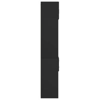 Thumbnail for Hochschrank Schwarz 70x42,5x225 cm Holzwerkstoff