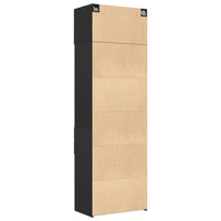 Thumbnail for Hochschrank Schwarz 70x42,5x225 cm Holzwerkstoff