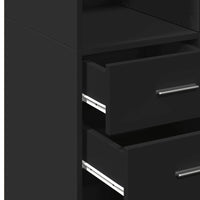 Thumbnail for Hochschrank Schwarz 70x42,5x225 cm Holzwerkstoff