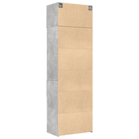 Thumbnail for Hochschrank Betongrau 70x42,5x225 cm Holzwerkstoff