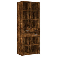 Thumbnail for Hochschrank Räuchereiche 70x42,5x225 cm Holzwerkstoff