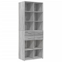 Thumbnail for Hochschrank Grau Sonoma 70x42,5x225 cm Holzwerkstoff