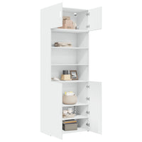 Thumbnail for Hochschrank Weiß 80x42,5x225 cm Holzwerkstoff