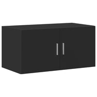 Thumbnail for Hochschrank Schwarz 80x42,5x225 cm Holzwerkstoff
