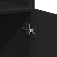 Thumbnail for Hochschrank Schwarz 80x42,5x225 cm Holzwerkstoff