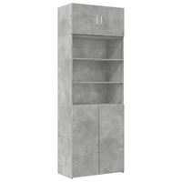 Thumbnail for Hochschrank Betongrau 80x42,5x225 cm Holzwerkstoff
