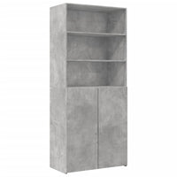 Thumbnail for Hochschrank Betongrau 80x42,5x225 cm Holzwerkstoff