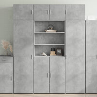 Thumbnail for Hochschrank Betongrau 80x42,5x225 cm Holzwerkstoff