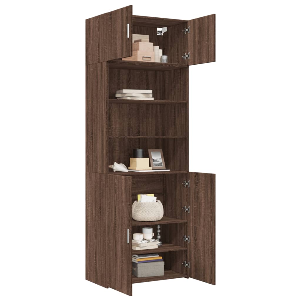 Hochschrank Eichen-Optik 80x42,5x225 cm Holzwerkstoff