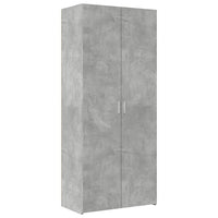 Thumbnail for Hochschrank Betongrau 80x42,5x225 cm Holzwerkstoff