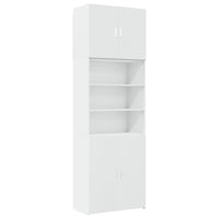 Thumbnail for Highboard Weiß 80x42,5x249 cm Holzwerkstoff