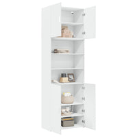 Thumbnail for Highboard Weiß 80x42,5x249 cm Holzwerkstoff
