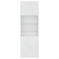 Thumbnail for Highboard Weiß 80x42,5x249 cm Holzwerkstoff