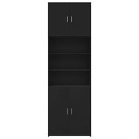 Thumbnail for Highboard Schwarz 80x42,5x249 cm Holzwerkstoff