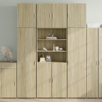 Thumbnail for Highboard Sonoma-Eiche 80x42,5x249 cm Holzwerkstoff